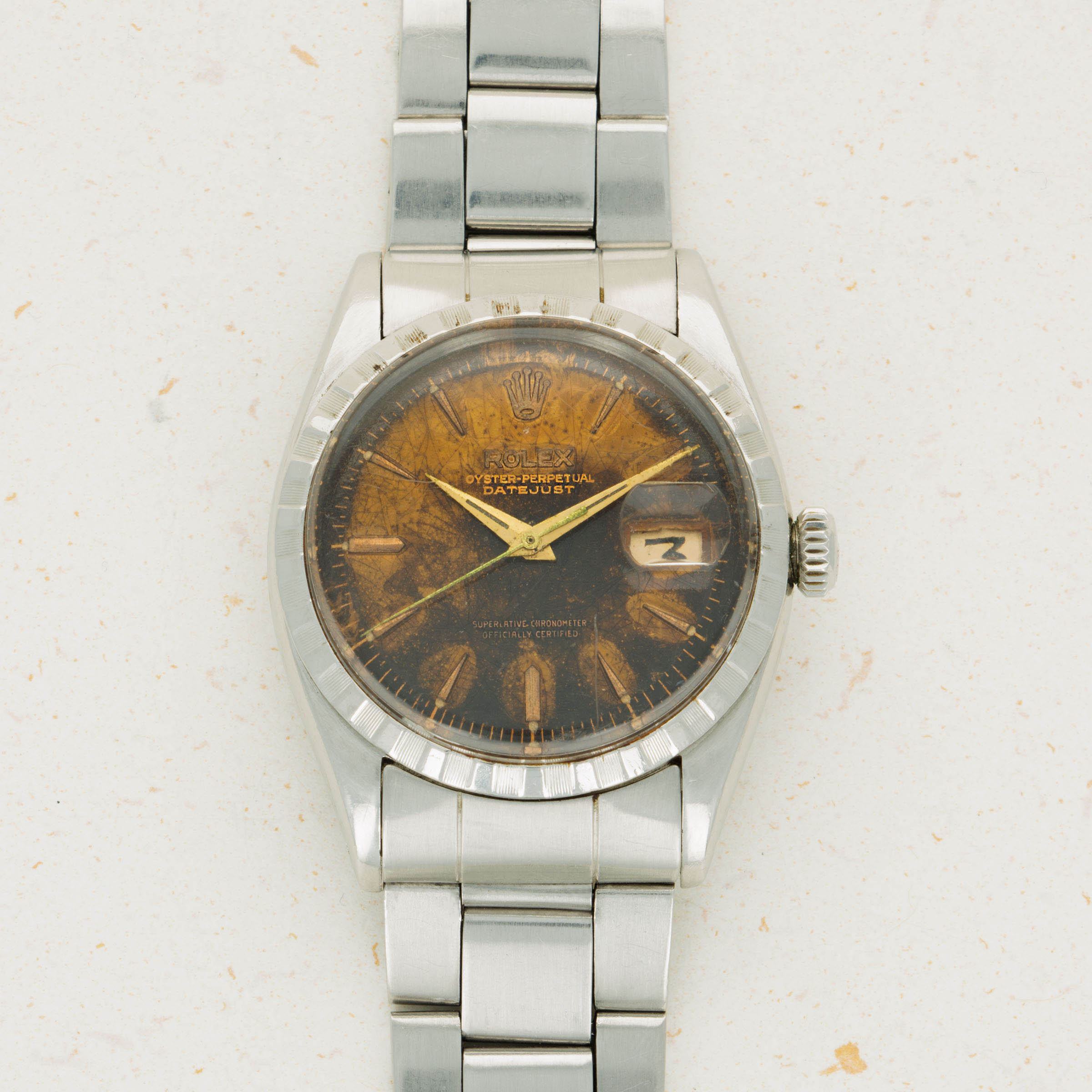Rolex Datejust 6605 Tropical Dial | Auctions | Loupe This