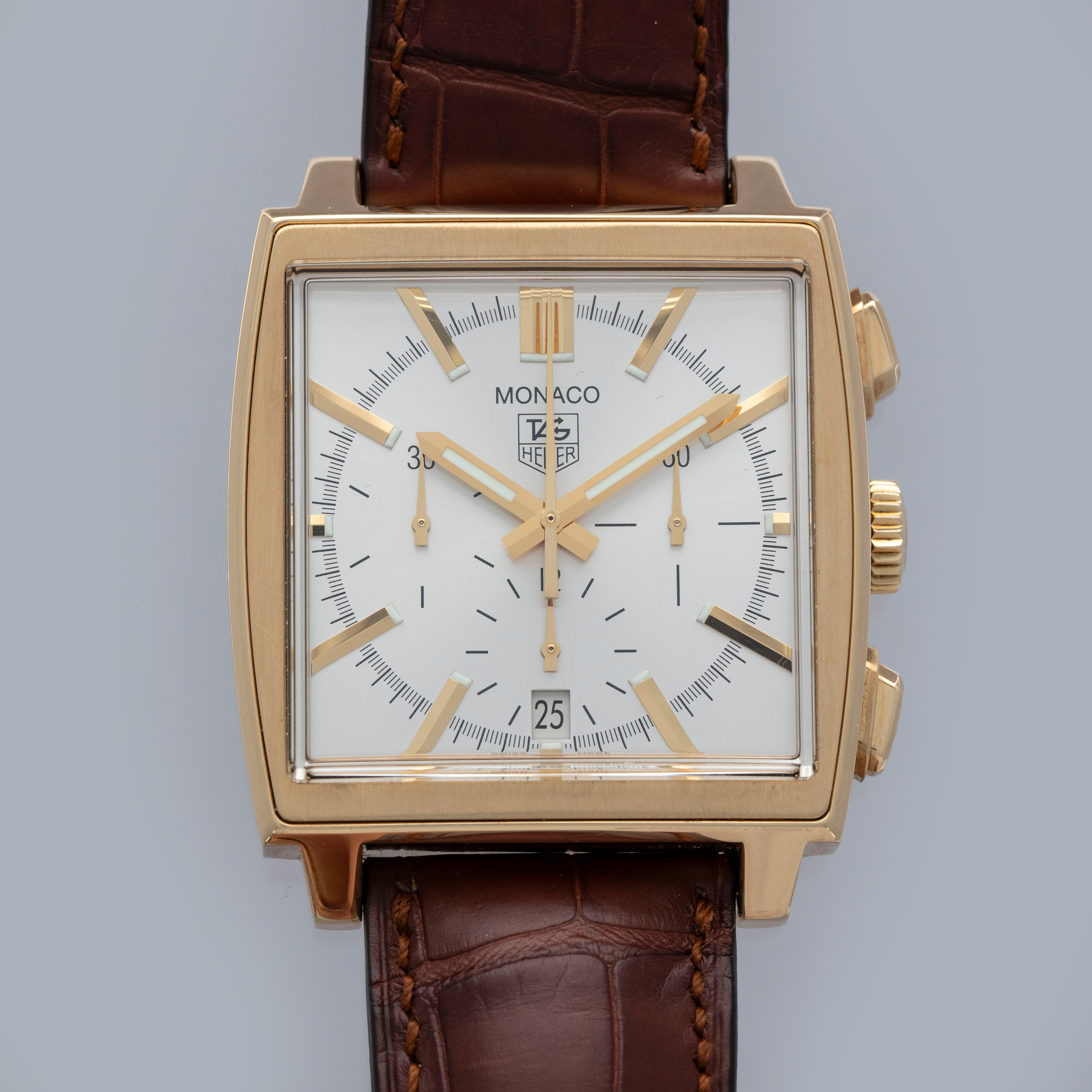 TAG HEUER MONACO CW5140 18K YG | Auctions | Loupe This