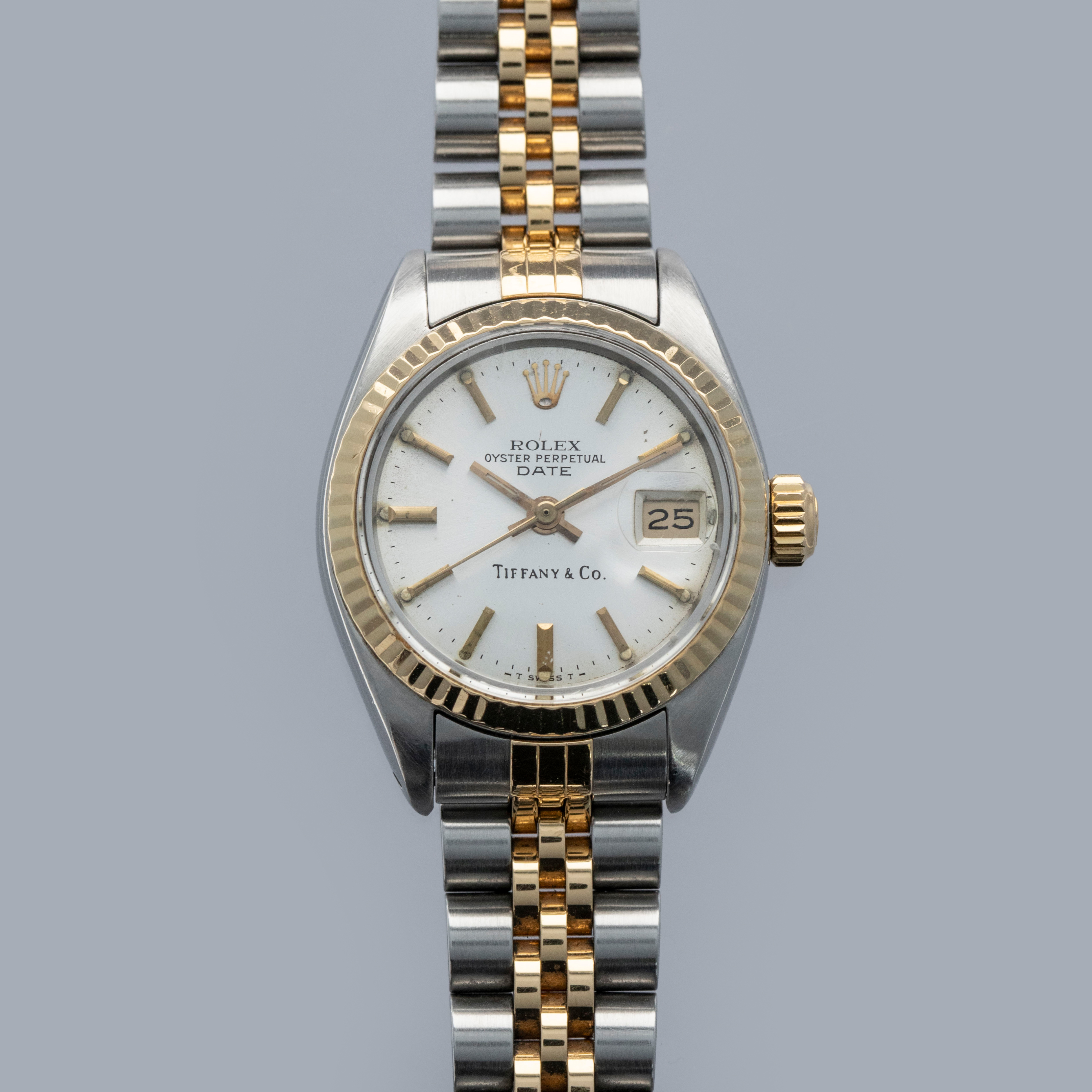 Rolex Ladies Date 6917 Two-Tone Retailed by Tiffany & Co.