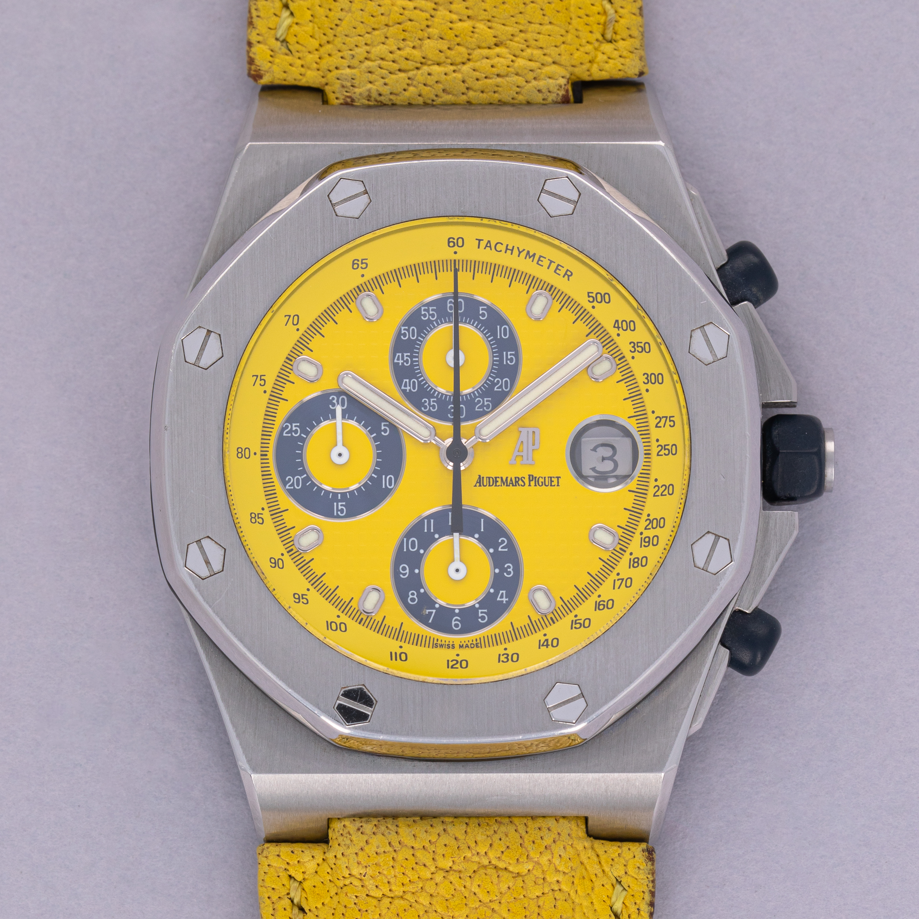 Audemars Piguet Audemars Piguet Royal Oak Offshore 25770ST Yellow Dial Stainless Steel
