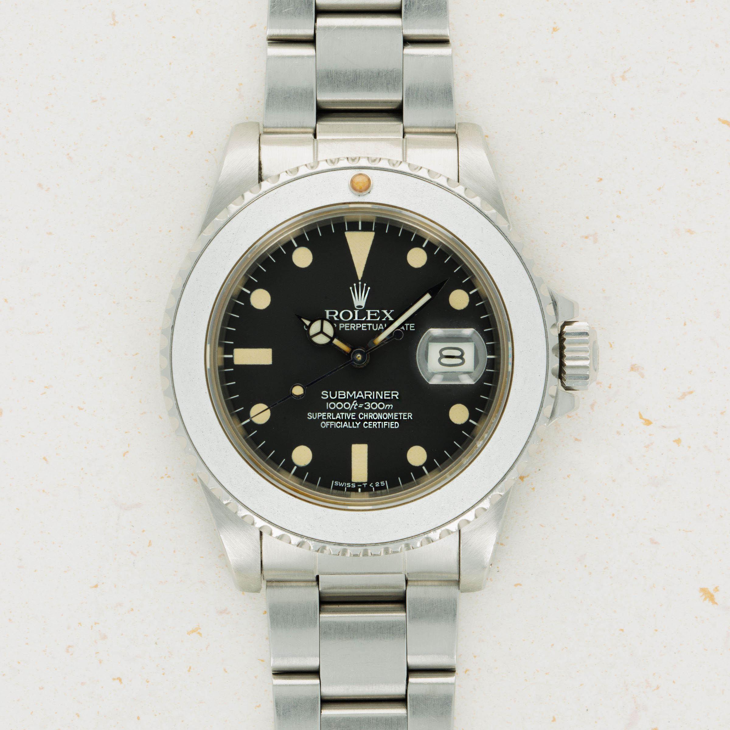 Rolex Submariner 16800 Matte Dial Ghost Bezel Auctions Loupe This