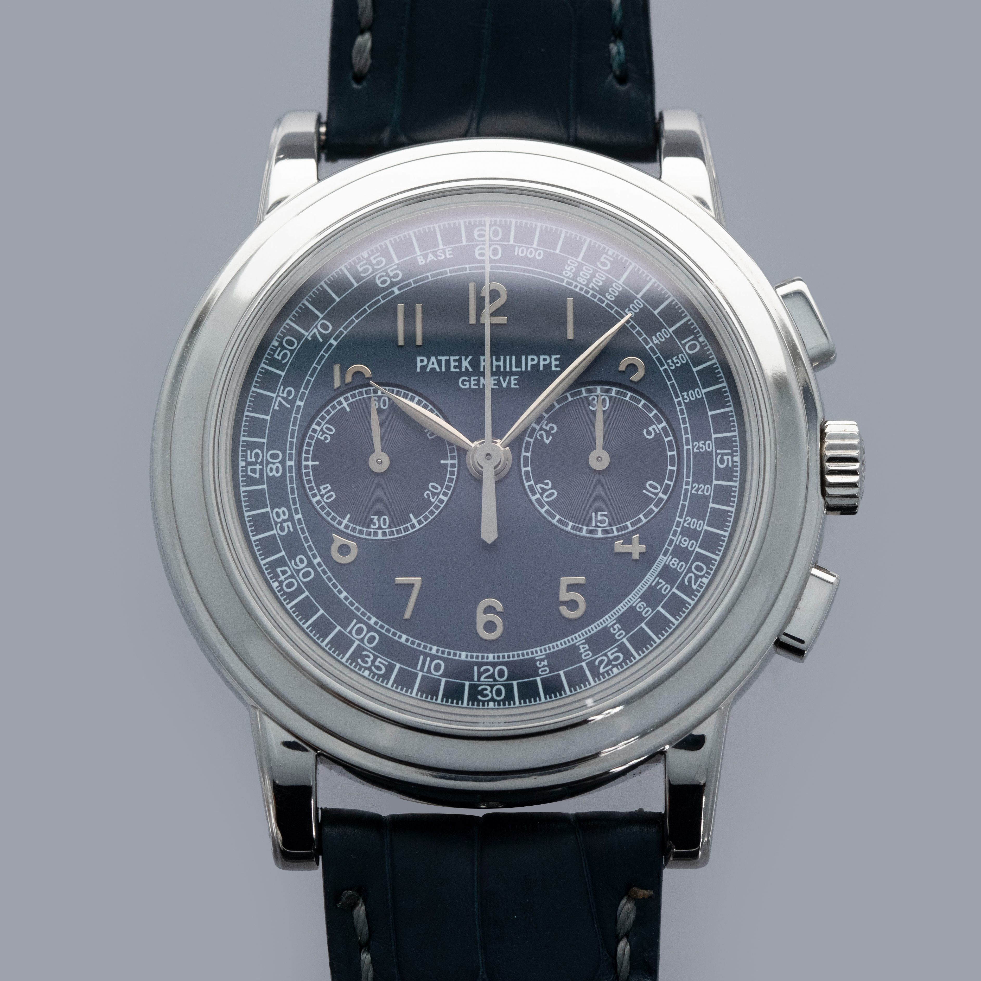 Thumbnail for Patek Philippe Chronograph 5070P Blue Dial Platinum Box and Papers