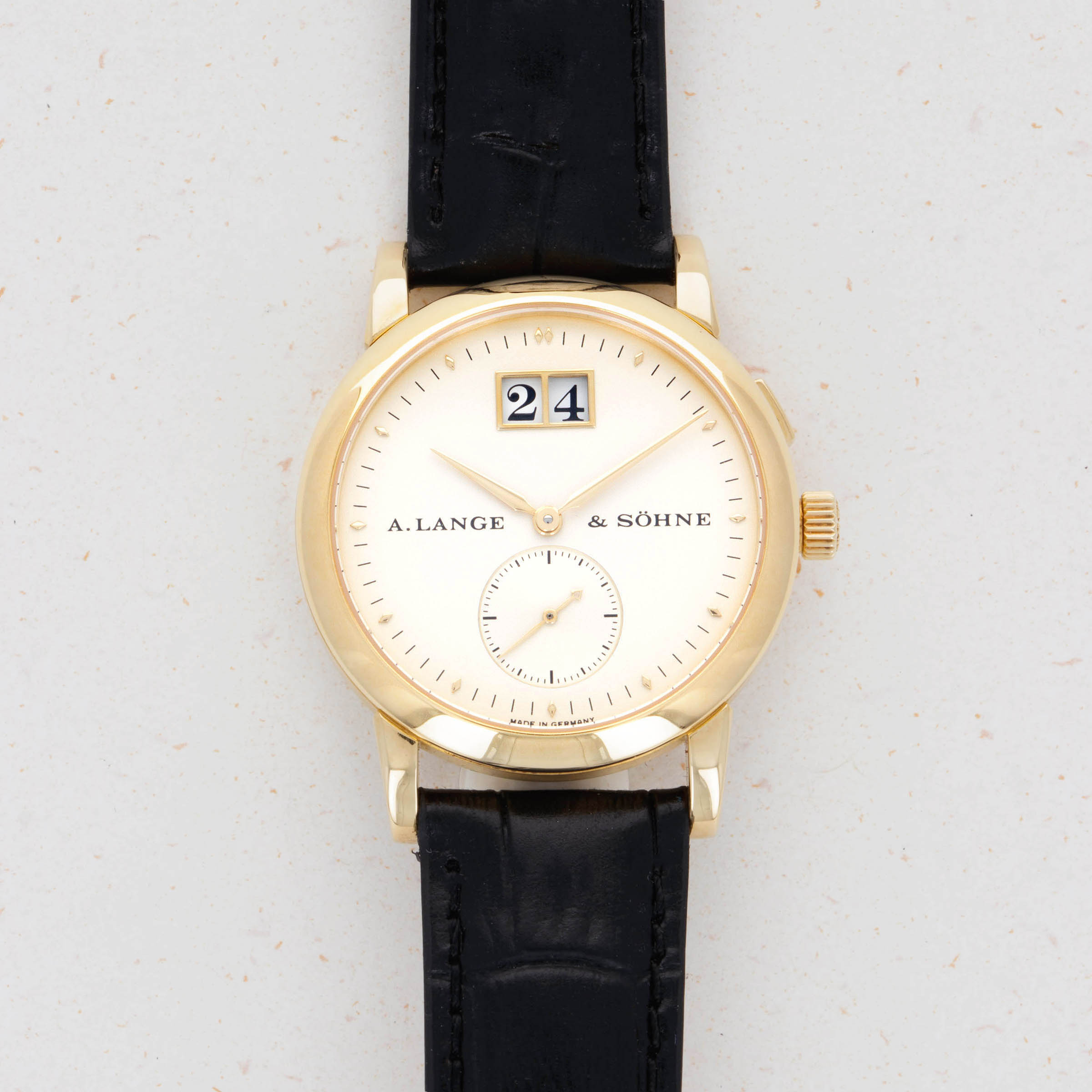 A. Lange Sohne Saxonia Big Date Yellow Gold 105.021 Auctions