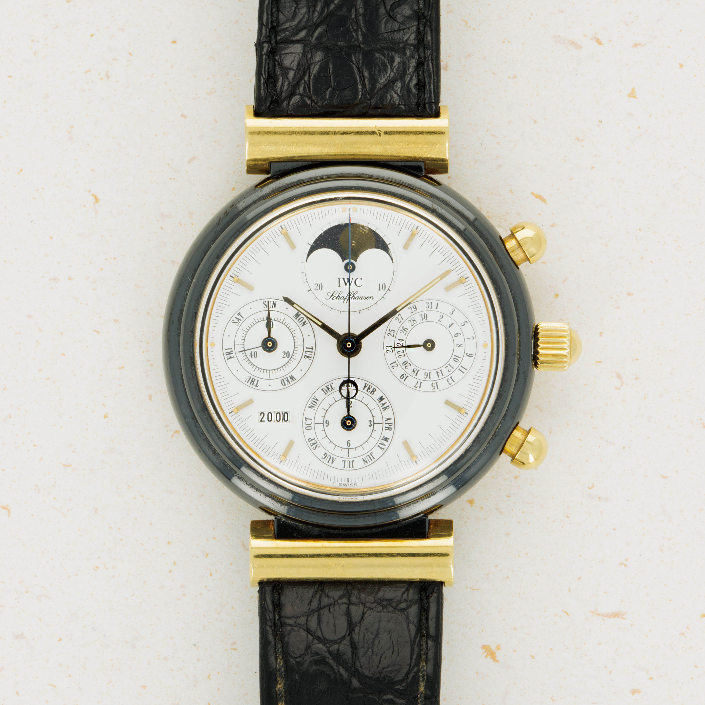 IWC DaVinci Ceramic Perpetual Calendar Moonphase Automatic 3755 Auctions Loupe This