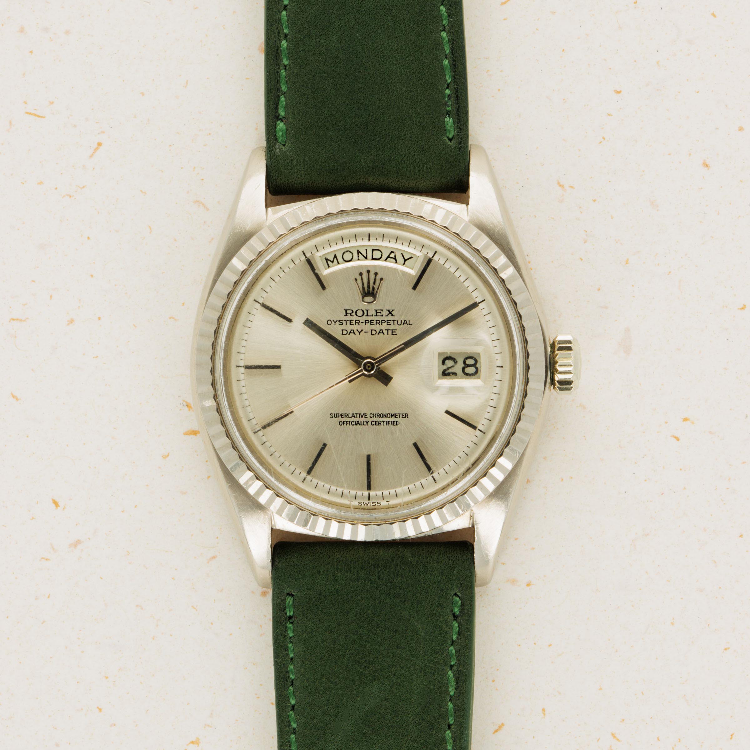 Rolex Day-Date 1803 18k WG Non-Luminous Dial | Auctions | Loupe This