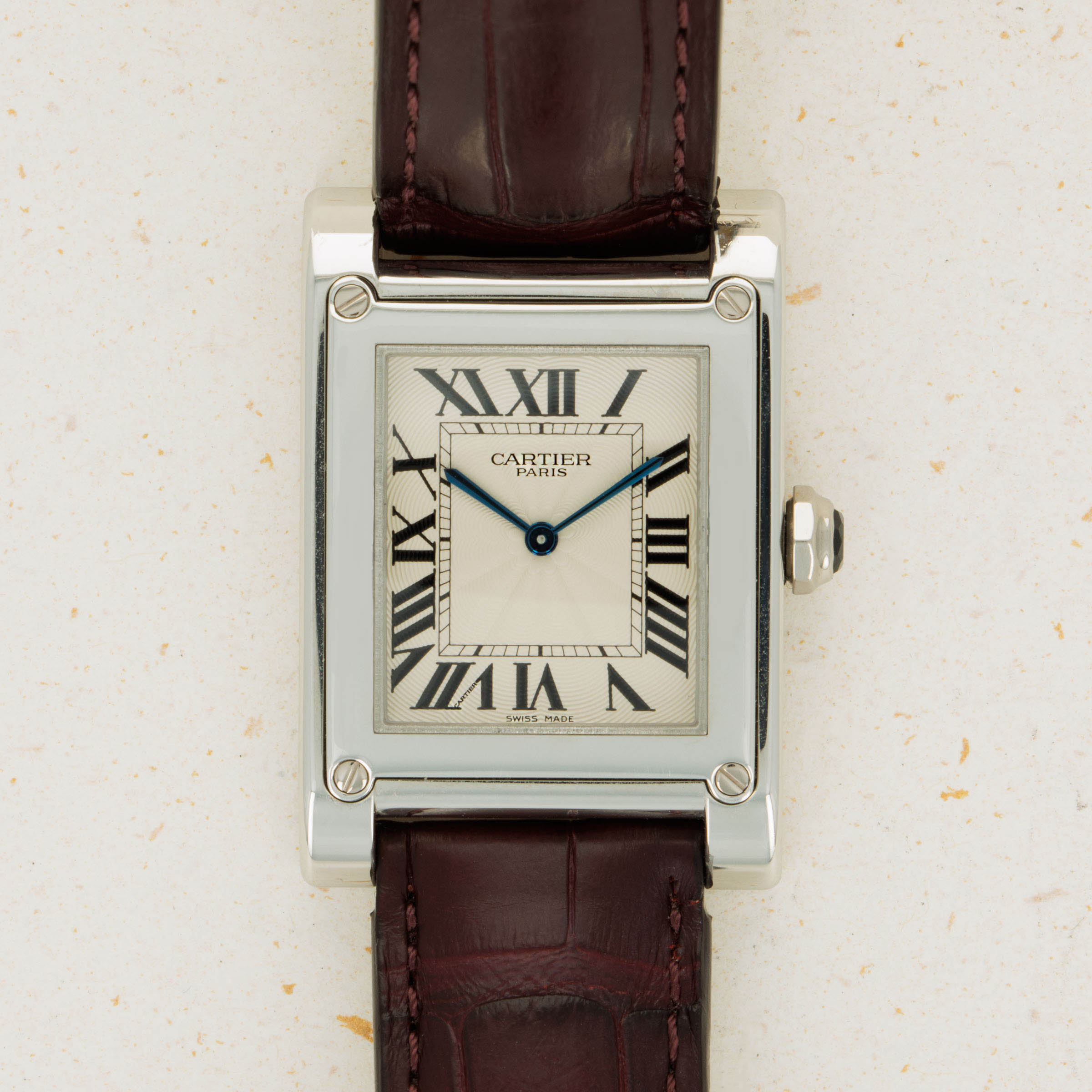 Platinum cartier tank best sale