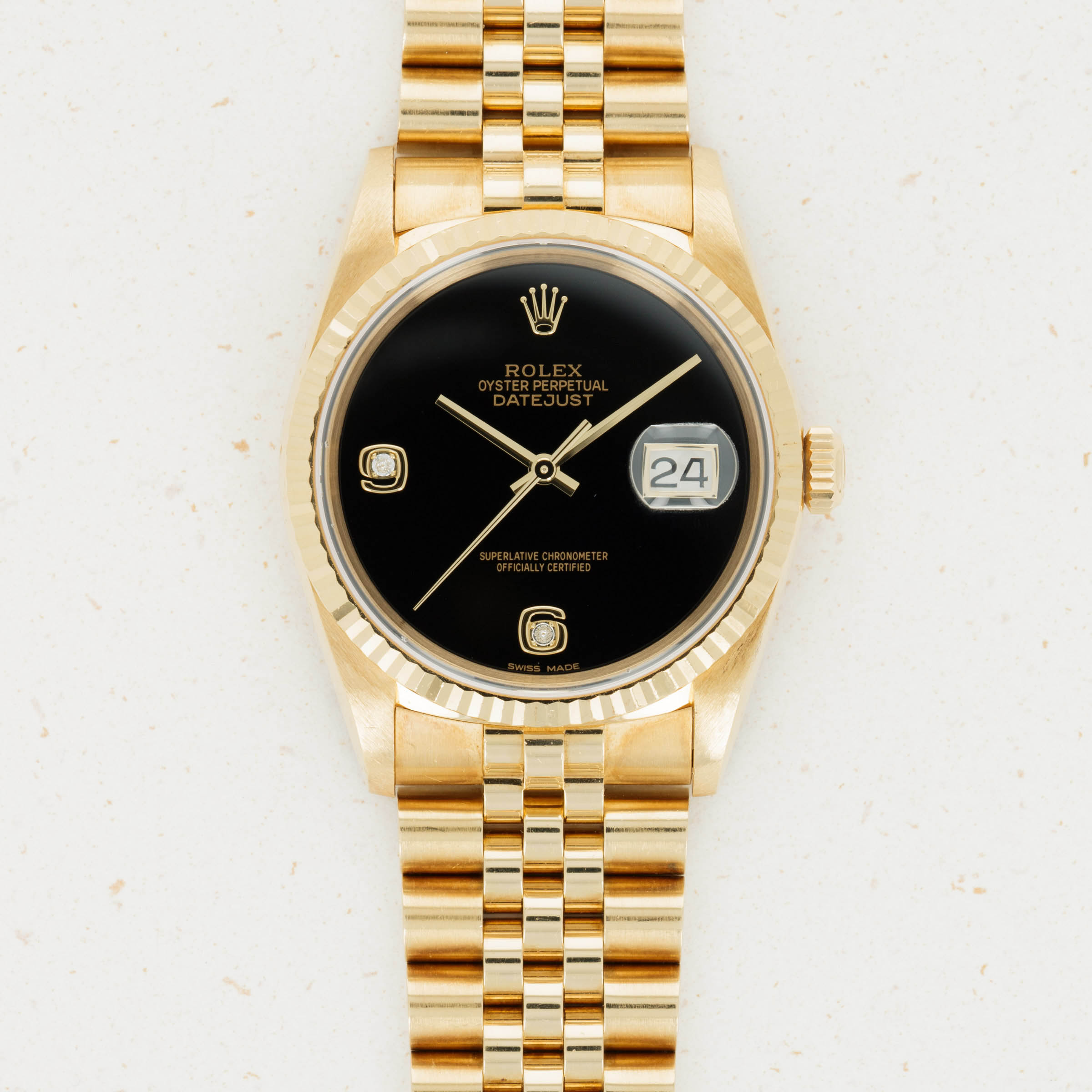 Rolex datejust discount black onyx dial