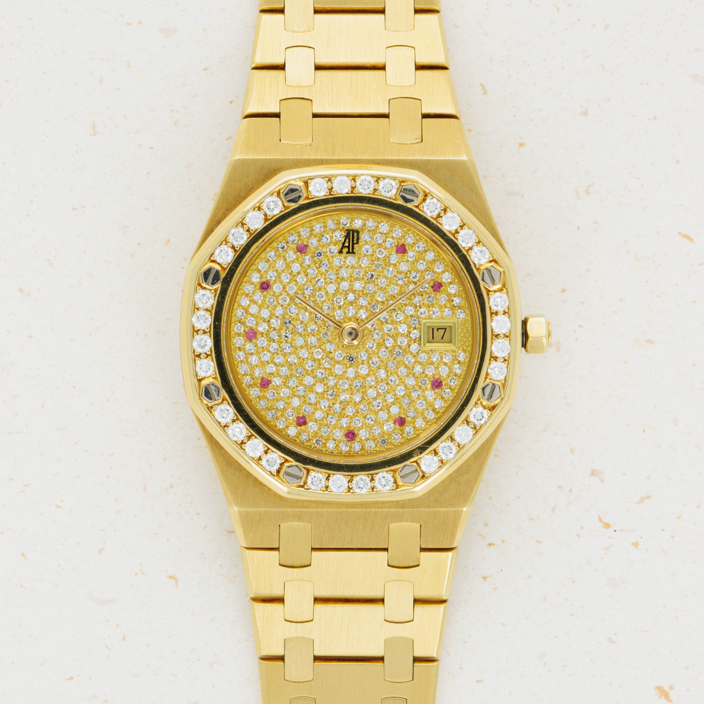  Audemars Piguet Royal Oak Diamond and Ruby Set Ladies 14587BA