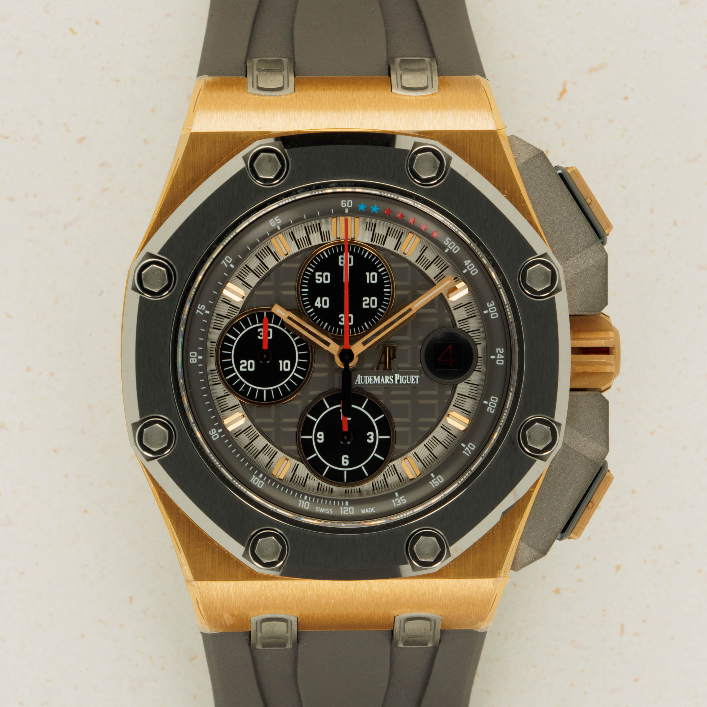 Audemars Piguet Royal Oak Offshore Michael Schumacher Edition Rose Gold 26568OM.OO.A004CA.01 Auctions Loupe This