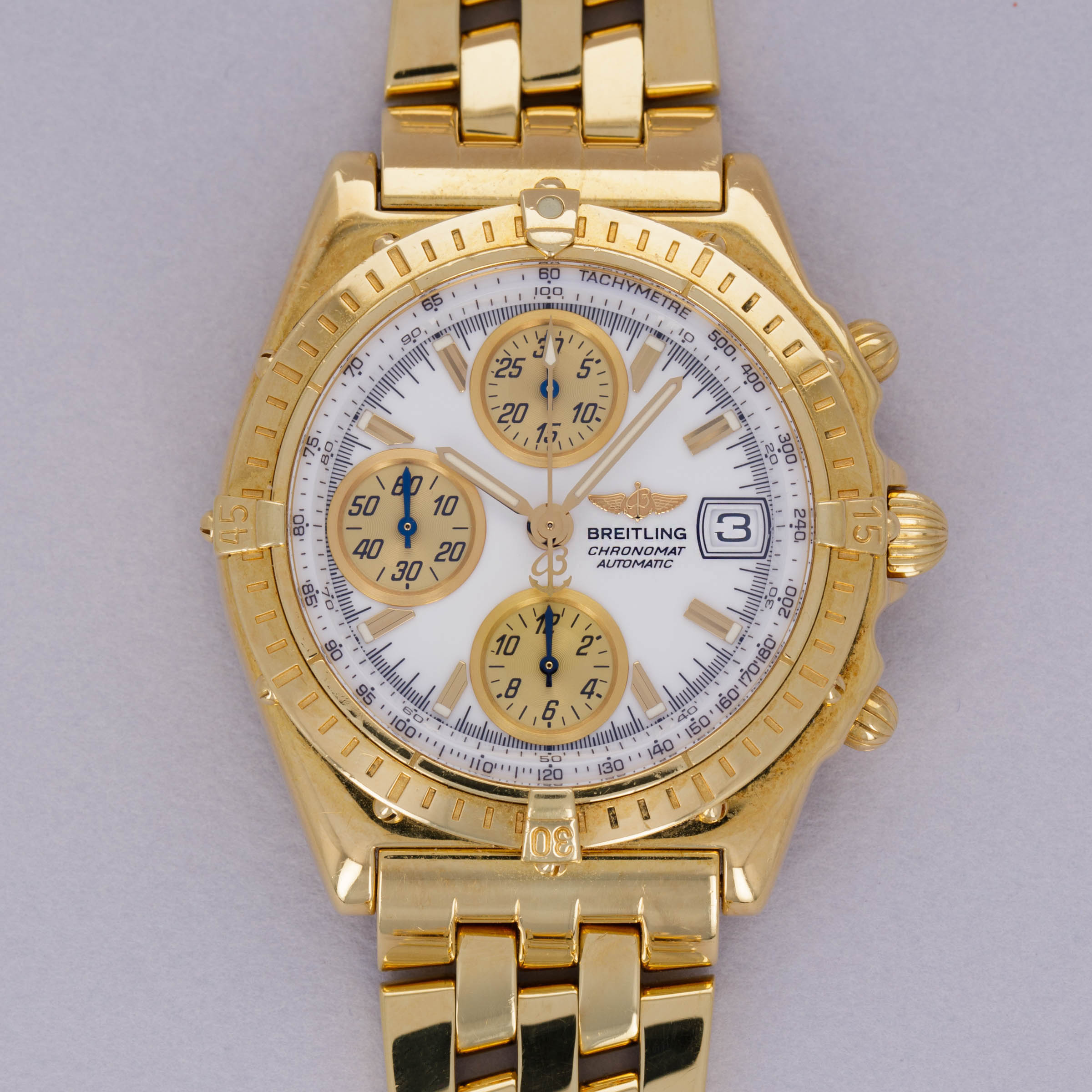 Lunette De Montre Breitling Chronomat 15 Cavalier/Rider - En Or - Neuf Sans étiquette (compatible Breitling)