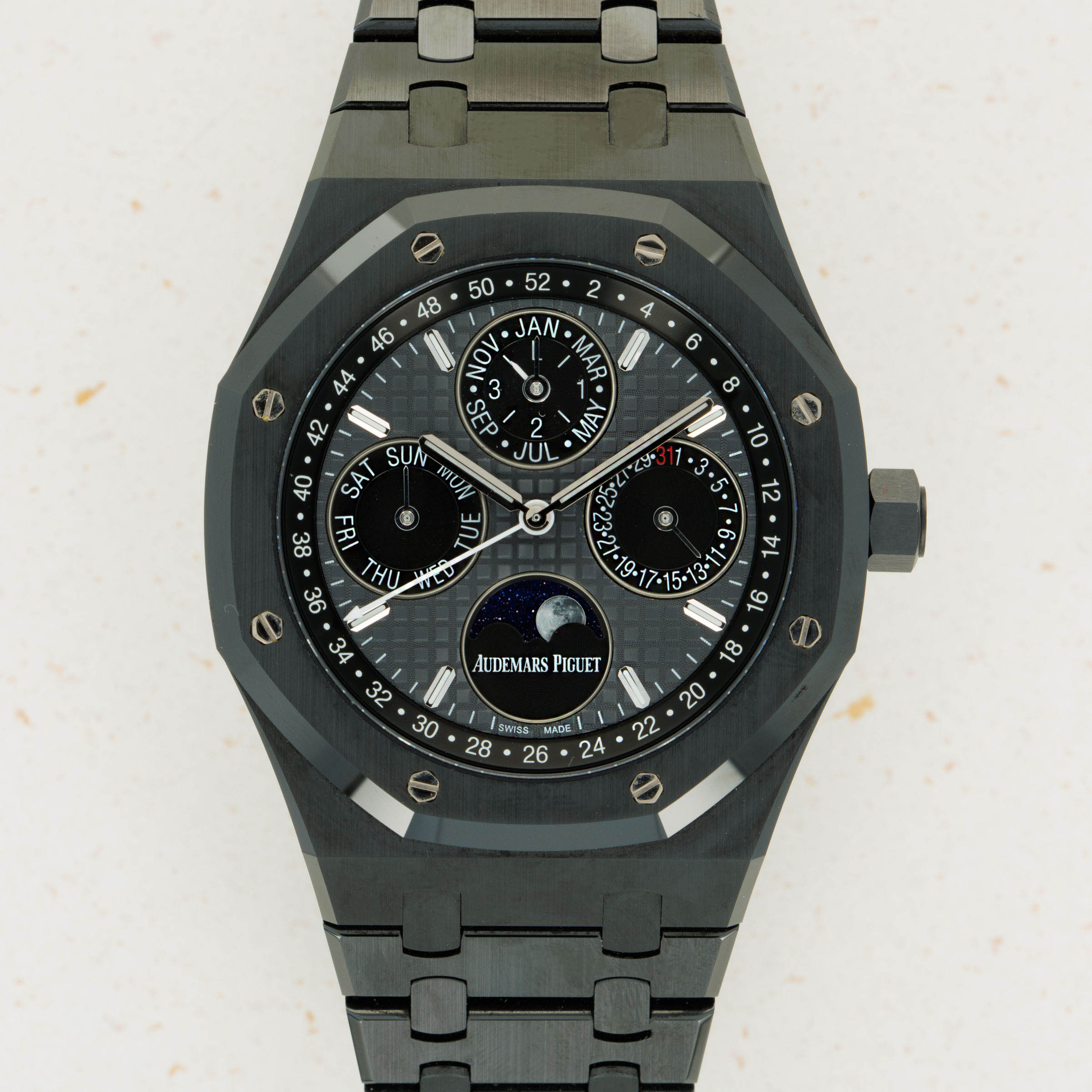 Ap perpetual calendar black ceramic sale