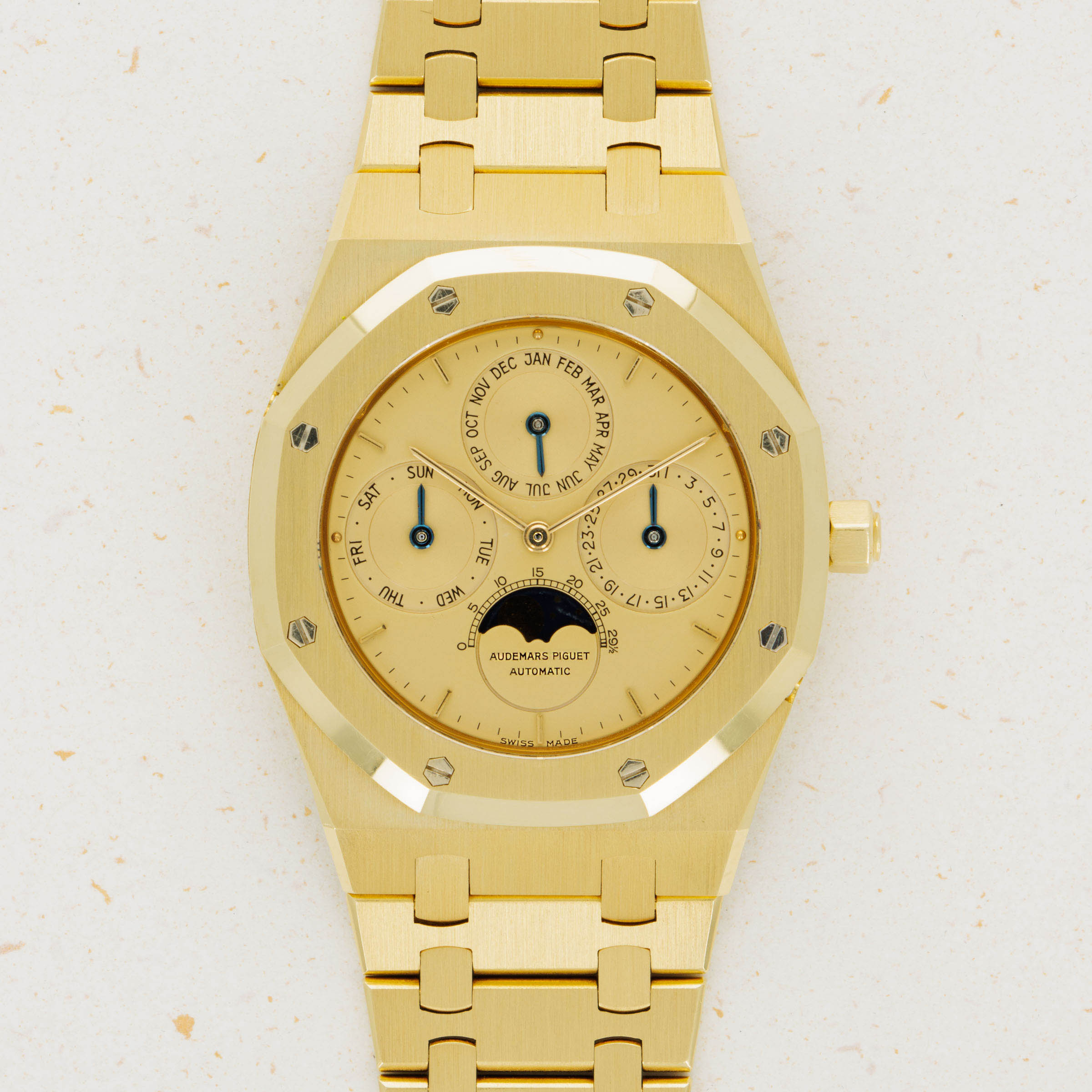 Audemars Piguet Royal Oak Quantieme Perpetual 25645BA Yellow Gold Auctions Loupe This